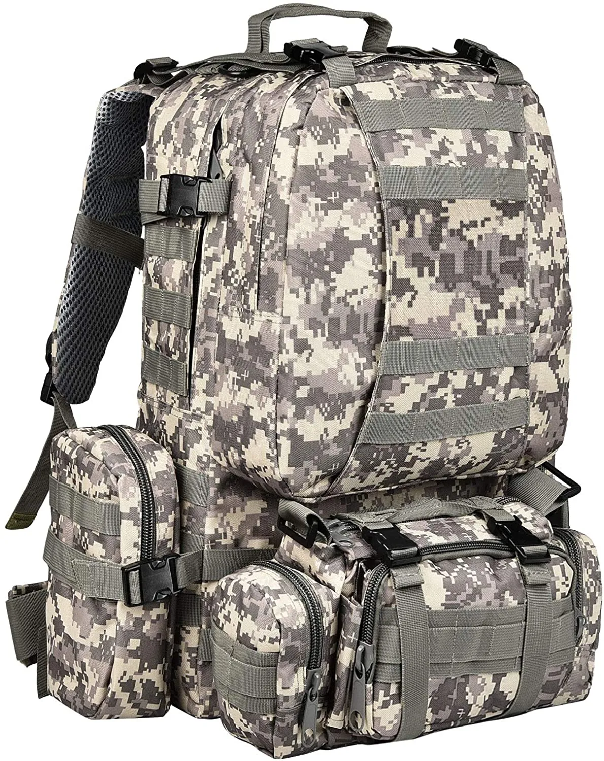 50L Military MOLLE 600D 4 in 1 Tactical Army Backpack