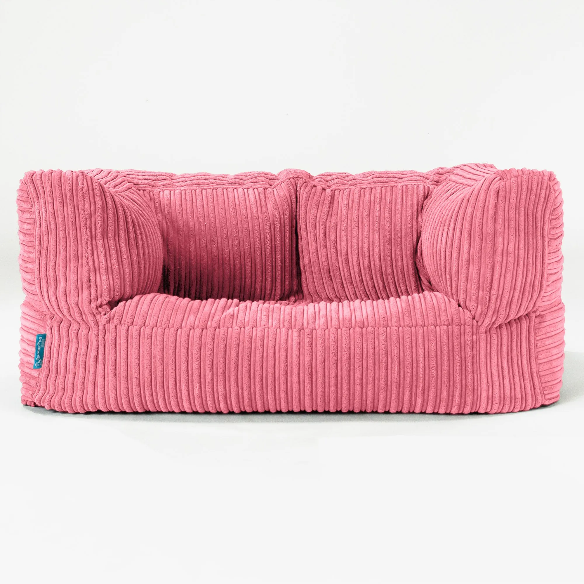 Albert Kids Sofa Bean Bag 2-6 yr - Cord Coral Pink