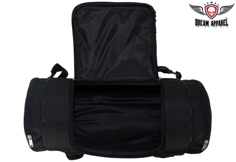 Black Triple Compartment Sissybar Bag