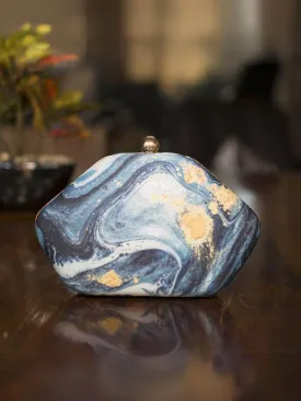 Blue Marble Clutch