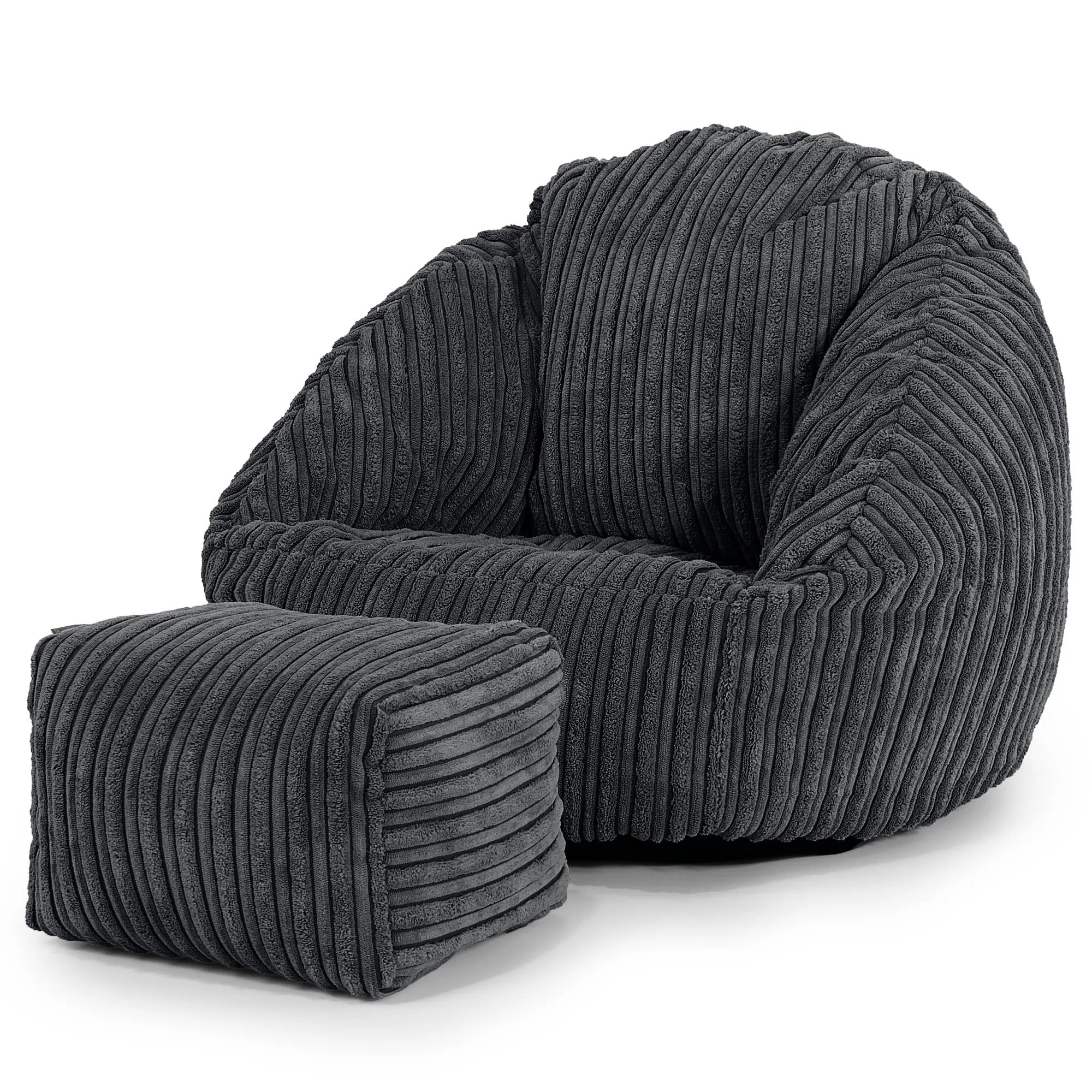 Children's Bubble Bean Bag 1-3 yr - Cord Black