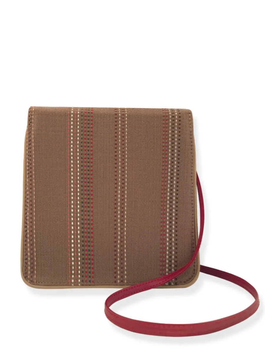 Cocktail Crossbody Tan Red 01