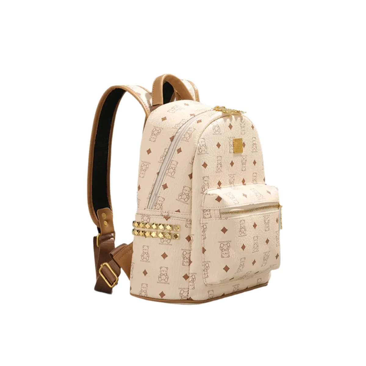 Cute Luxurious Designer Style 100% Leather Backpack