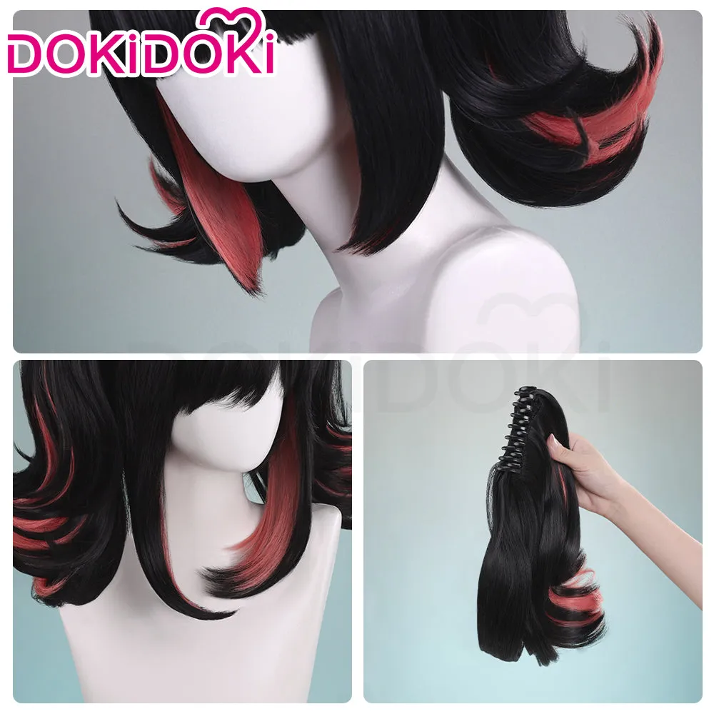 DokiDoki Game Zenless Zone Zero Cosplay Virtual Idol Wig Short Straight Black Pink Double Tail Hair