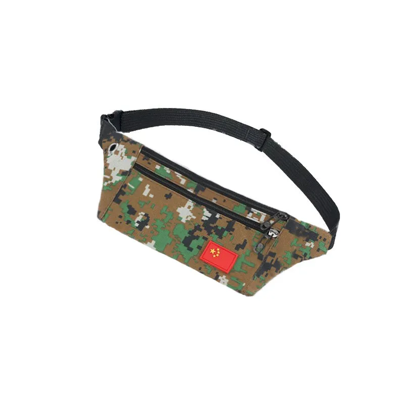 DUNNMALL New Canvas Waist Bag Men's Outdoor Leisure Large Capacity Business Checkout Change and Phone Close-Fitting Package Factory Wholesale