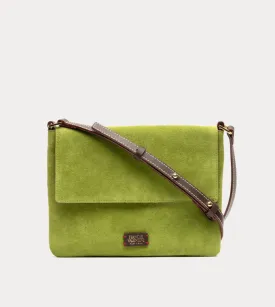 Frances Valentine Maggie Crossbody Suede Green