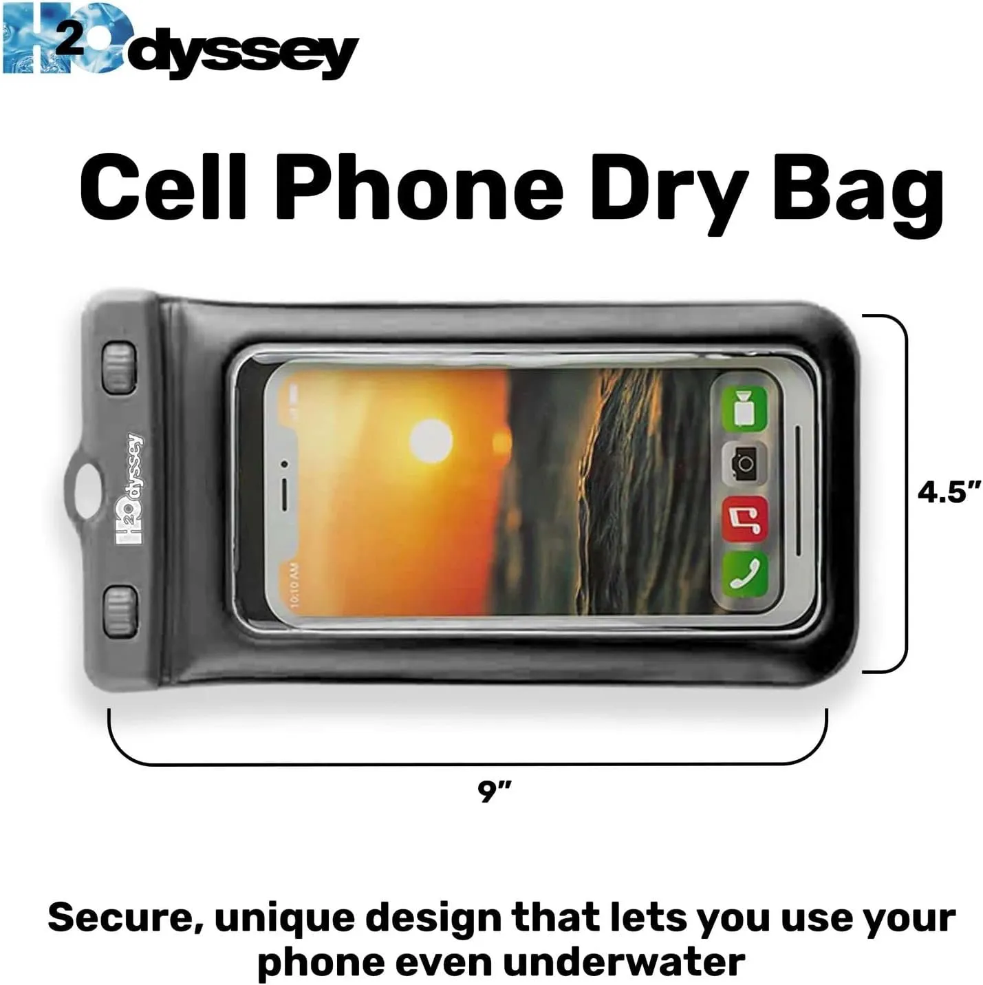 H2ODYSSEY FLOATING PHONE POUCH - WHITE/SHELLS