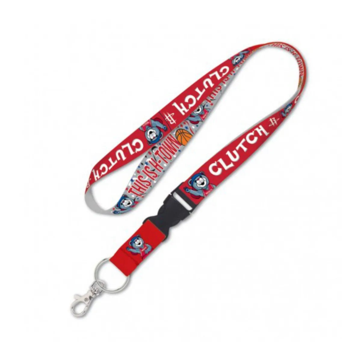 Houston Rockets WinCraft "This is H-Town Clutch City" Durable Breakaway Lanyard