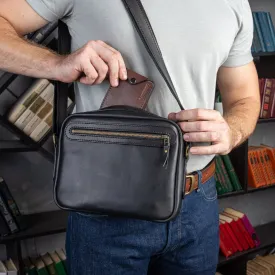 Leather bag, Gift for men, Tablet Bag, leather crossbody bag, Satchel Bag, Messenger bag