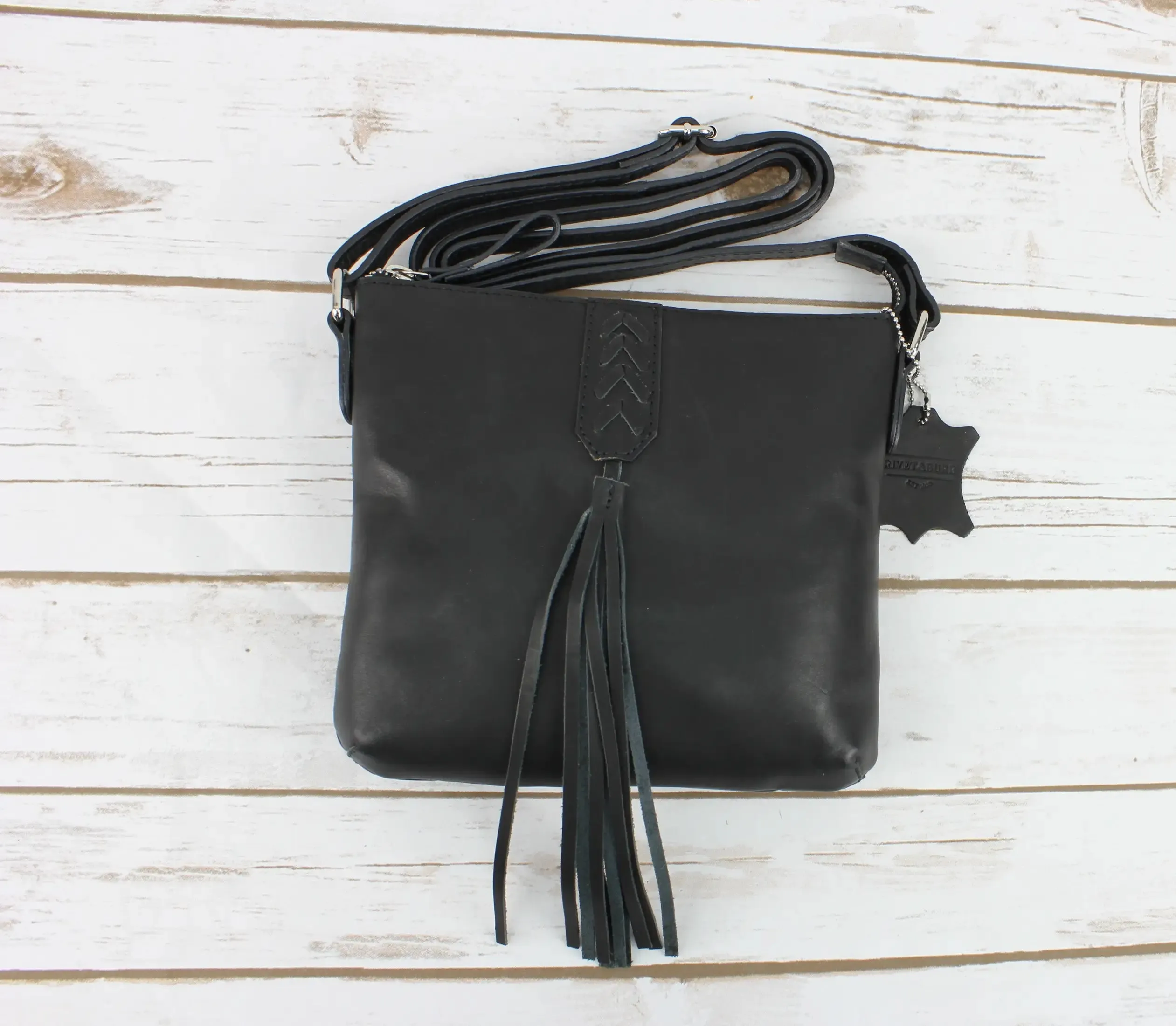 Leather Fringe Crossbody