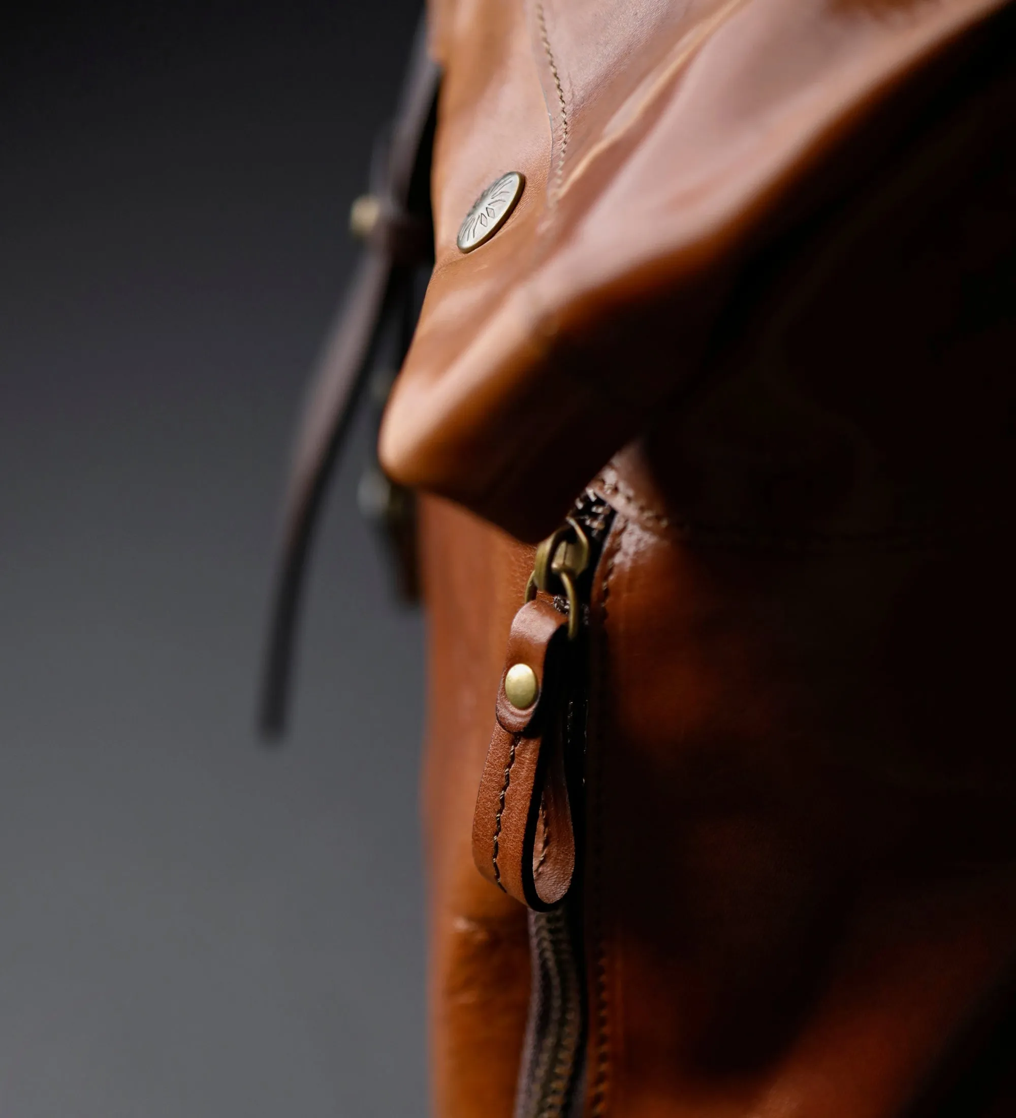 Leather Roll-Top Backpack for Women - The Secret History