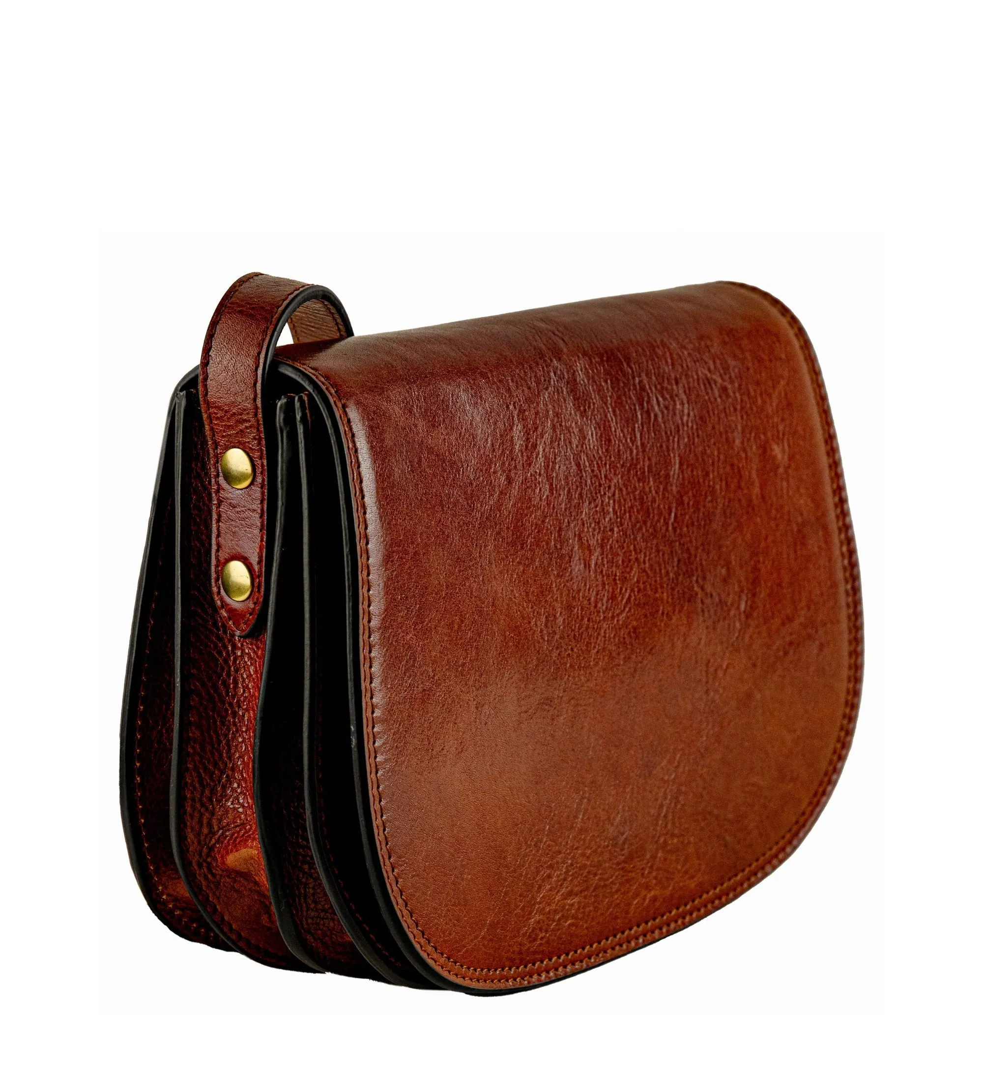 Leather Saddle Bag Cross Body Bag for Women - Moonfleet