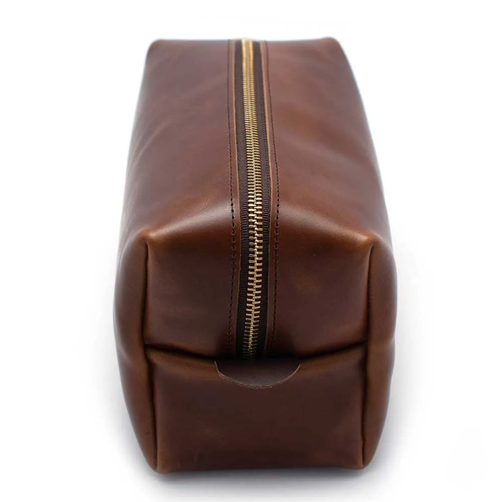 Leather Travel Kit-Waxy Brown