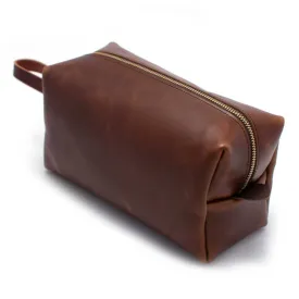 Leather Travel Kit-Waxy Brown