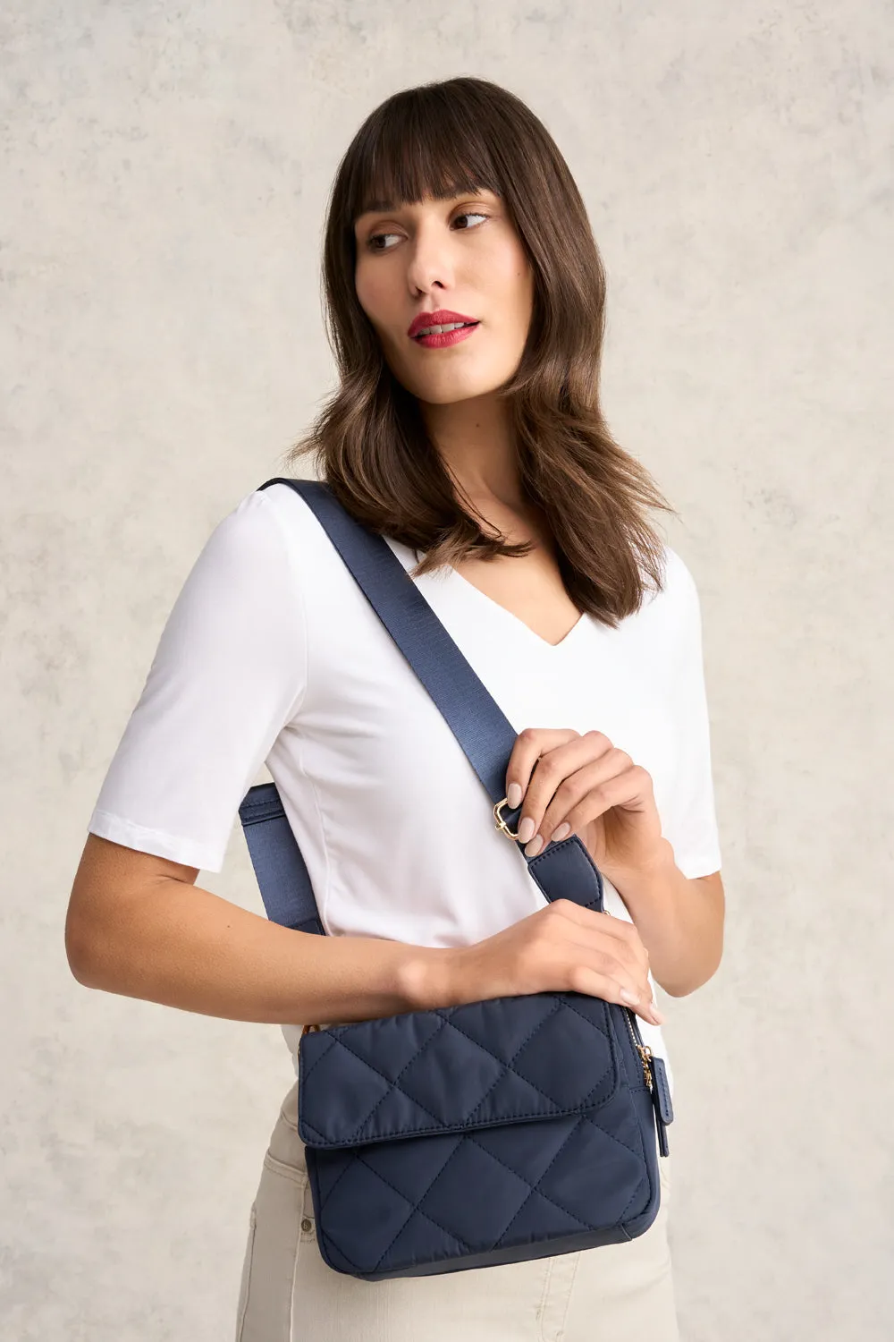 Medina Soft Crossbody Bag - Navy