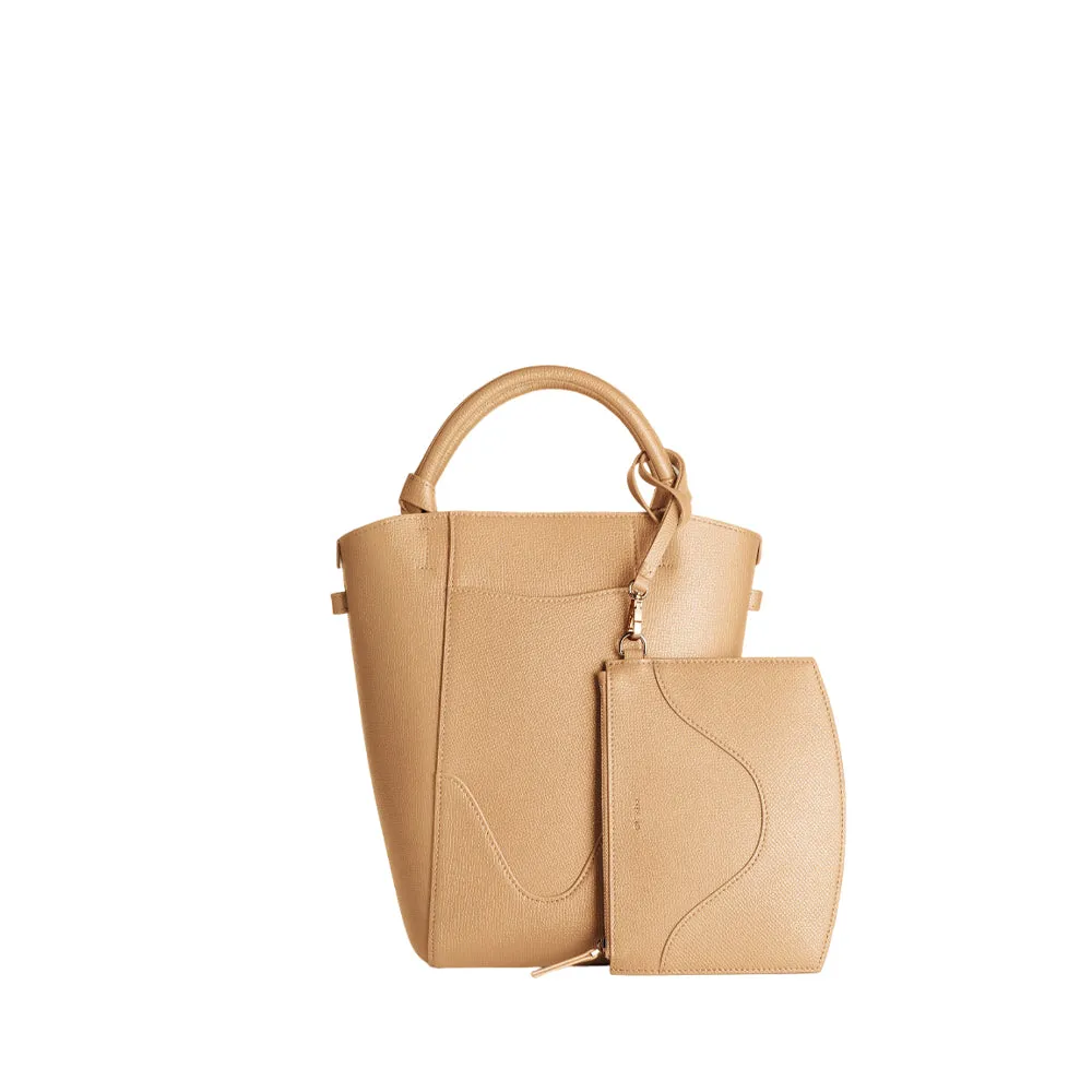 Mini Marina Bucket Bag Champagne