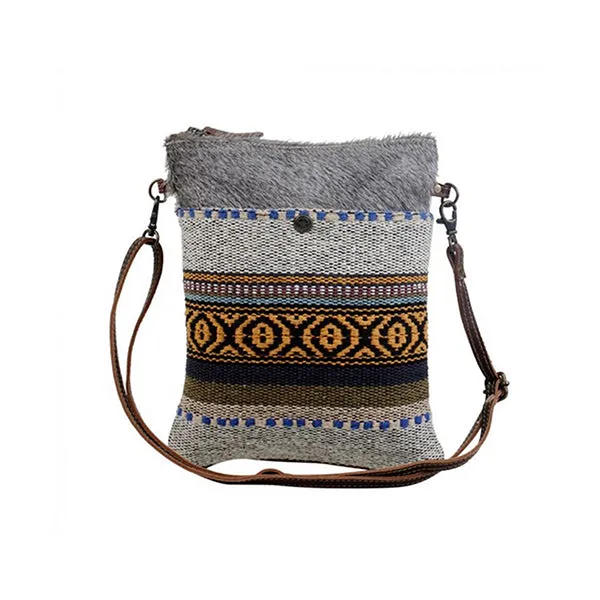 Myra Bag Tribal Pattern Small & Crossbody Bag, Grey