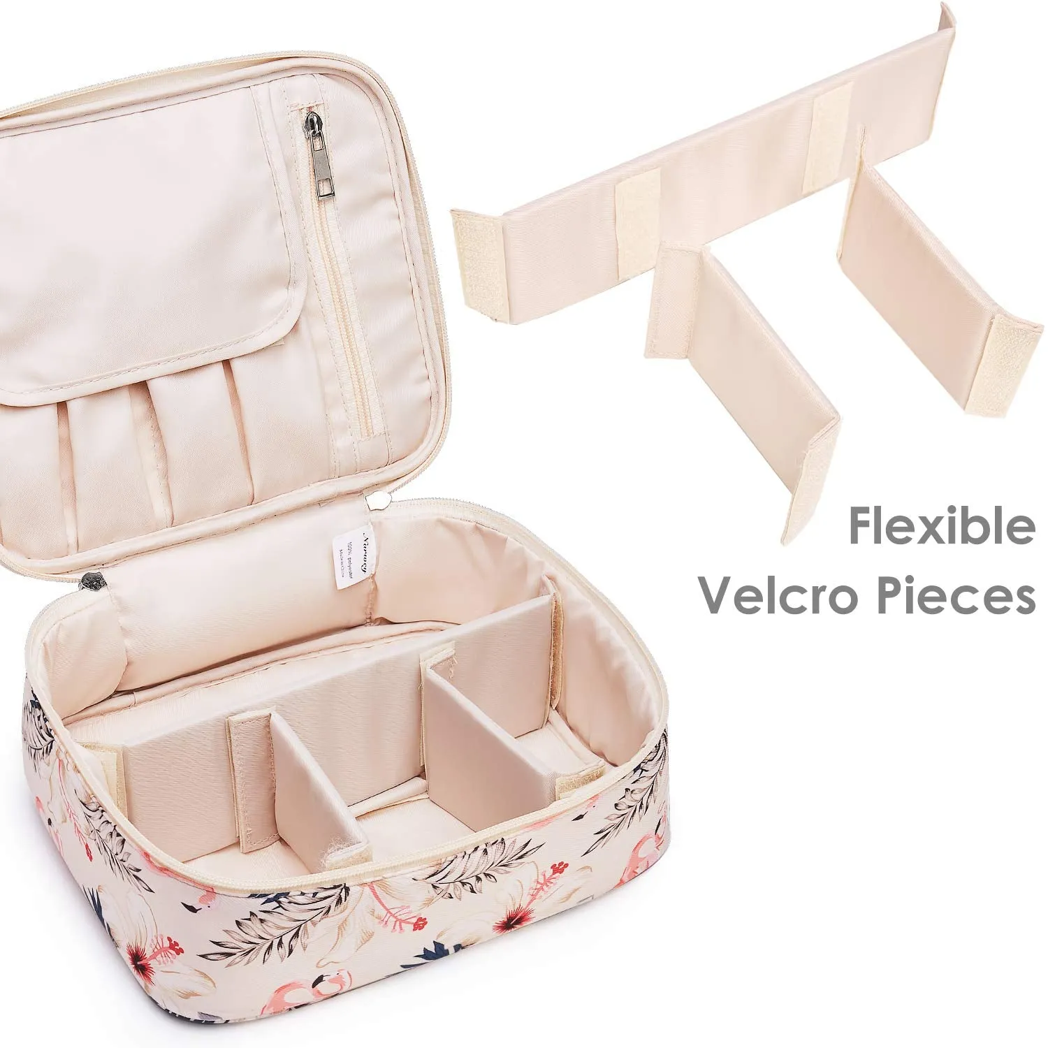 Narwey Travel Large Cosmetic Case Makeup Bag