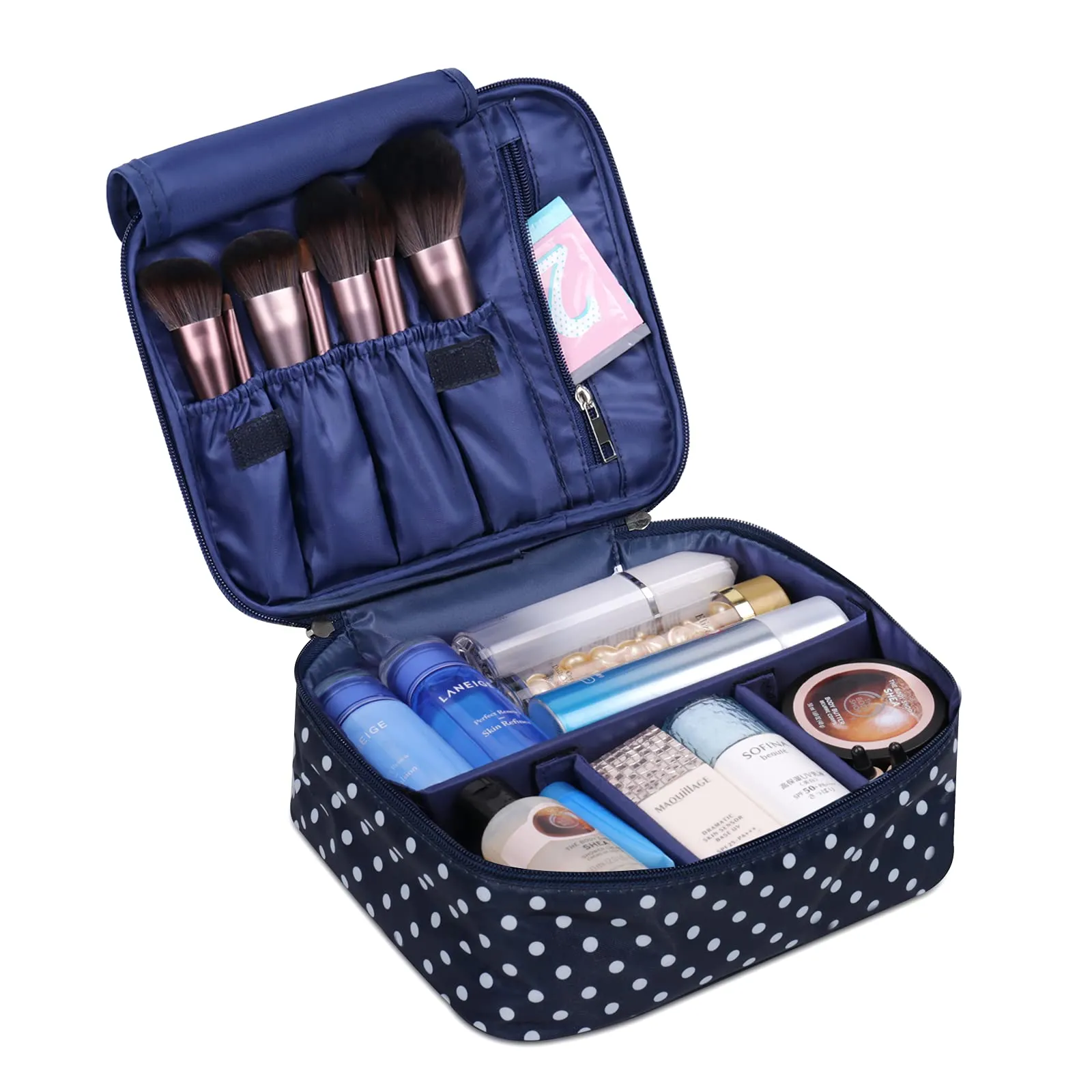 Narwey Travel Large Cosmetic Case Makeup Bag