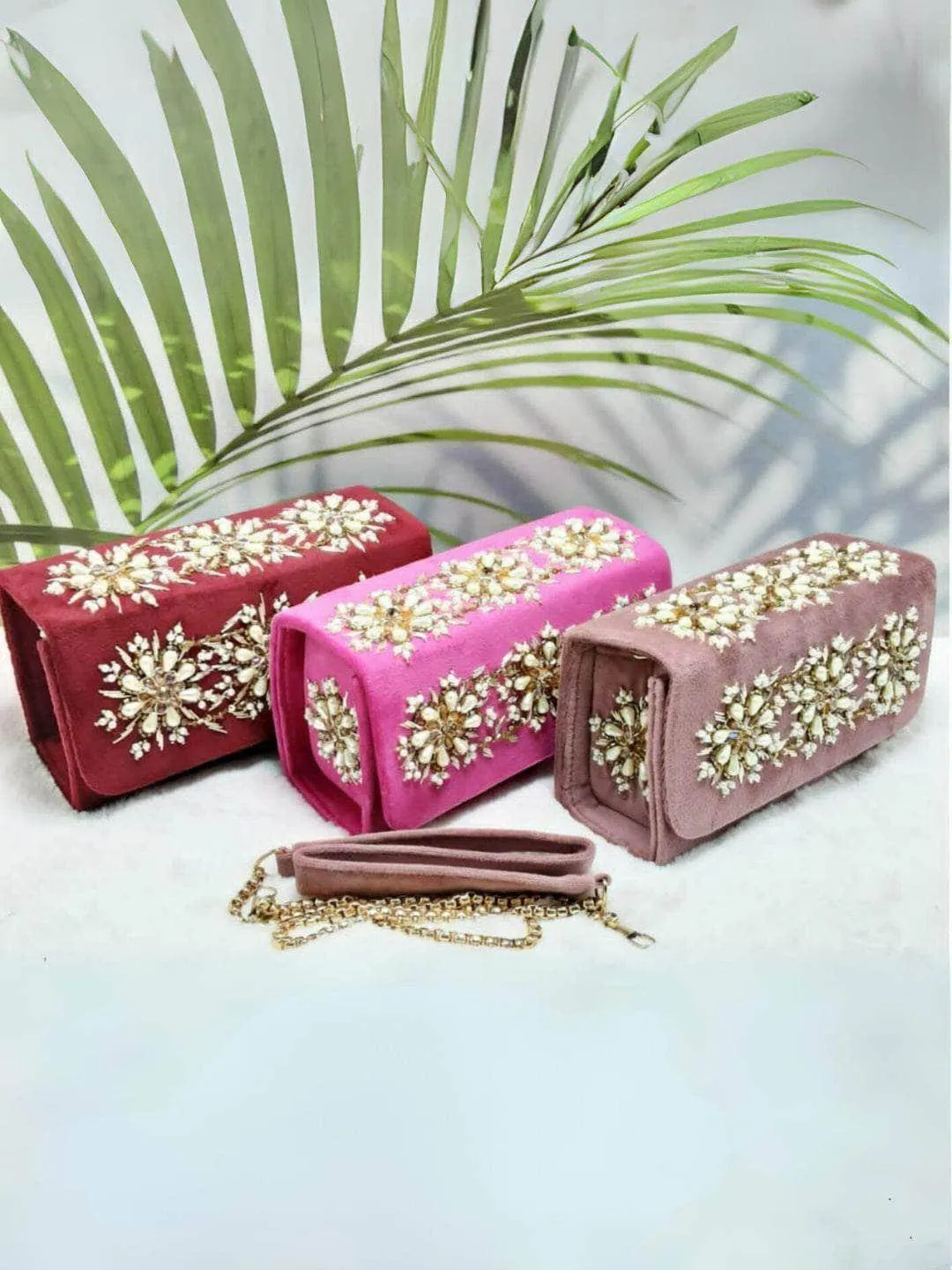 Partywear Rectangular Clutches