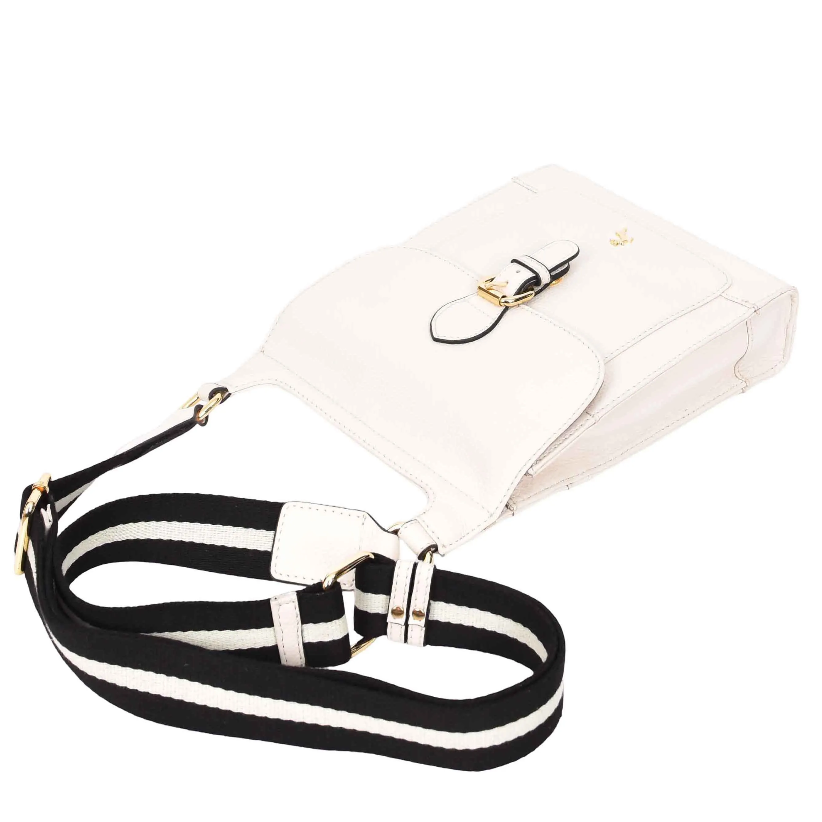 Real Leather Crossbody Bag Women's Casual Style Messenger Xela White