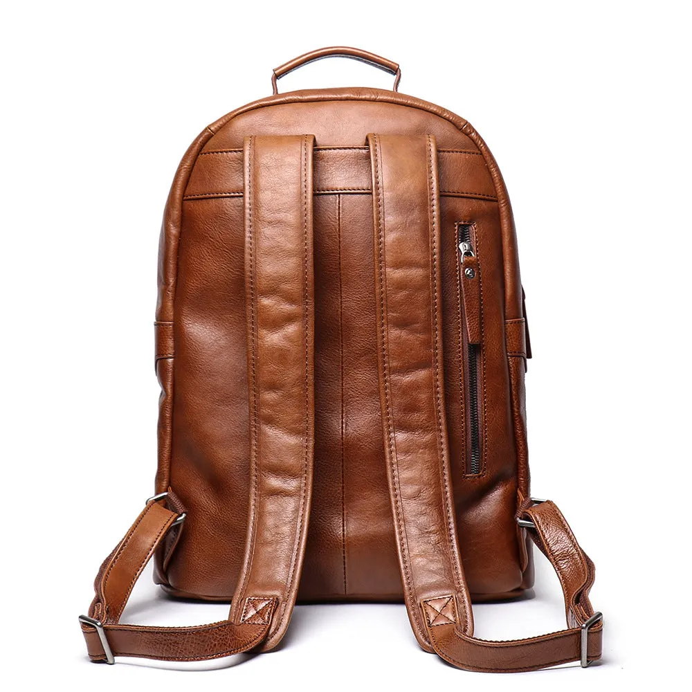 Retro Handmade Leather Large Storage Backpack L88120