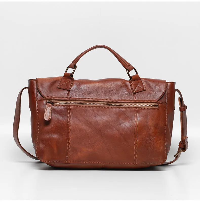 Retro Men's Casual Leather Messenger Bags X007