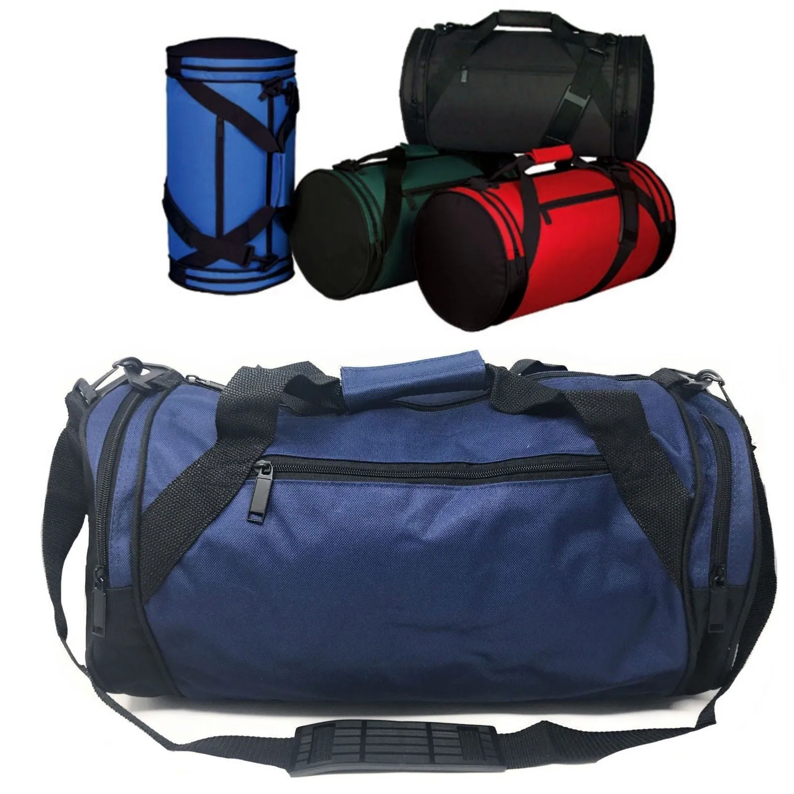 Roll Round 18 inch Duffle Bag Bags Two Tone Travel Sports Gym Carry-On Luggage