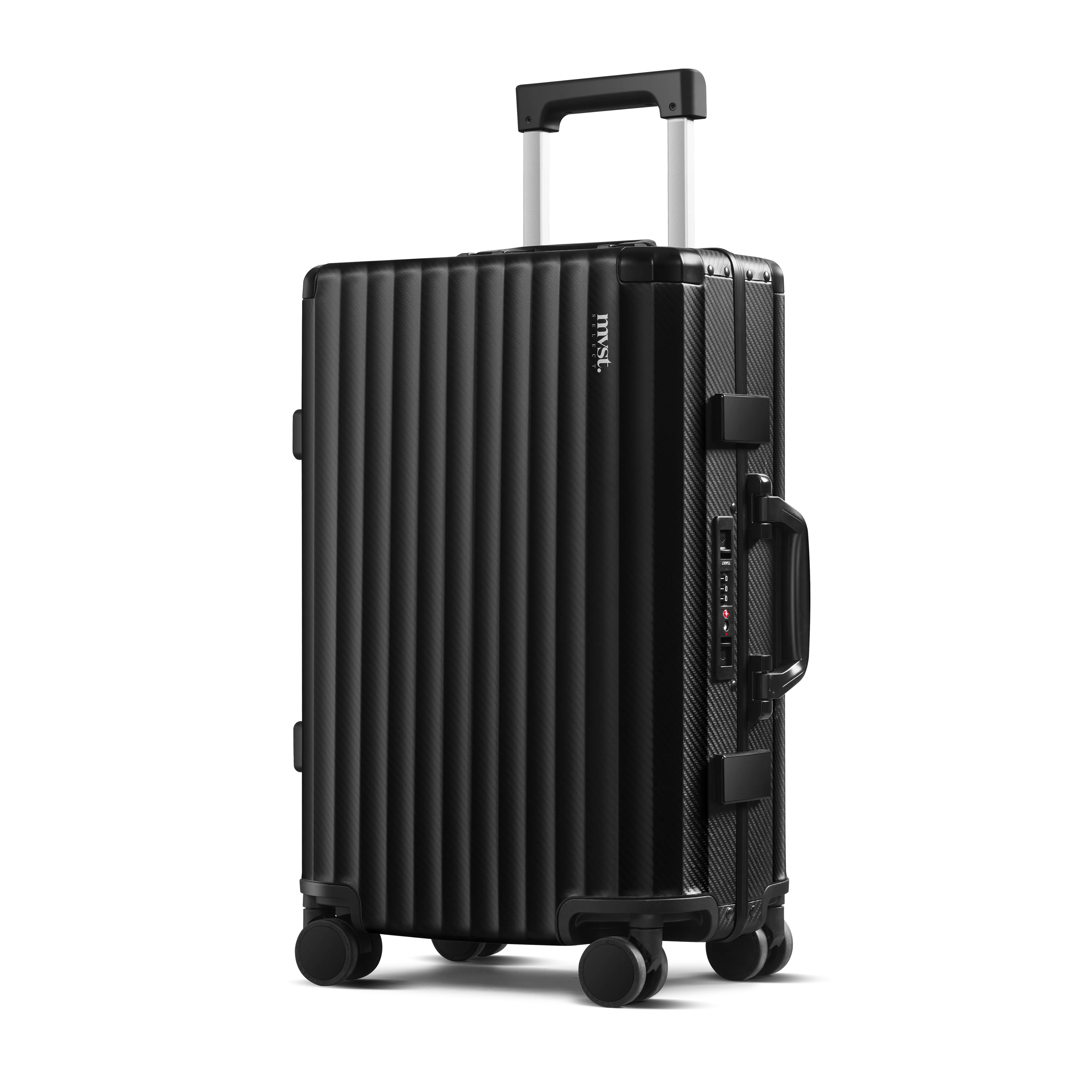 SPACE Aluminum Suitcase Black