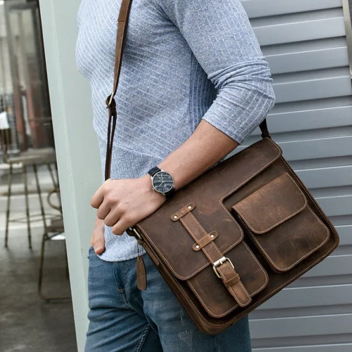 The Svelte 13" Leather Business Bag