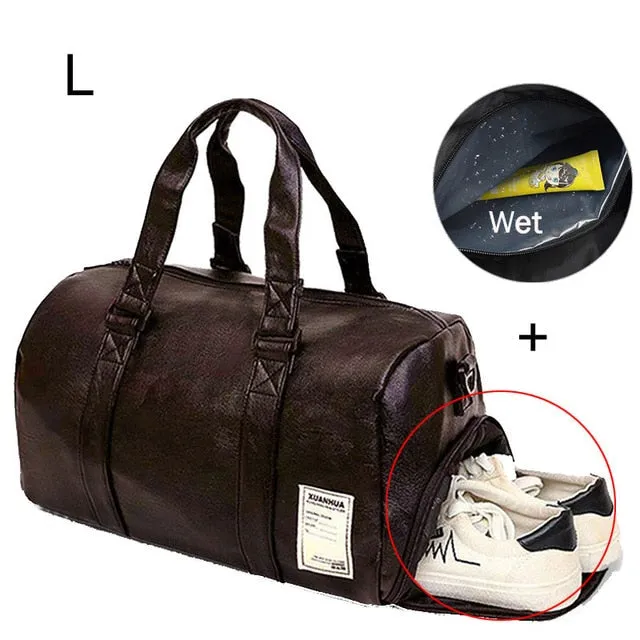 Vegan Leather Business Travel Duffel Bag