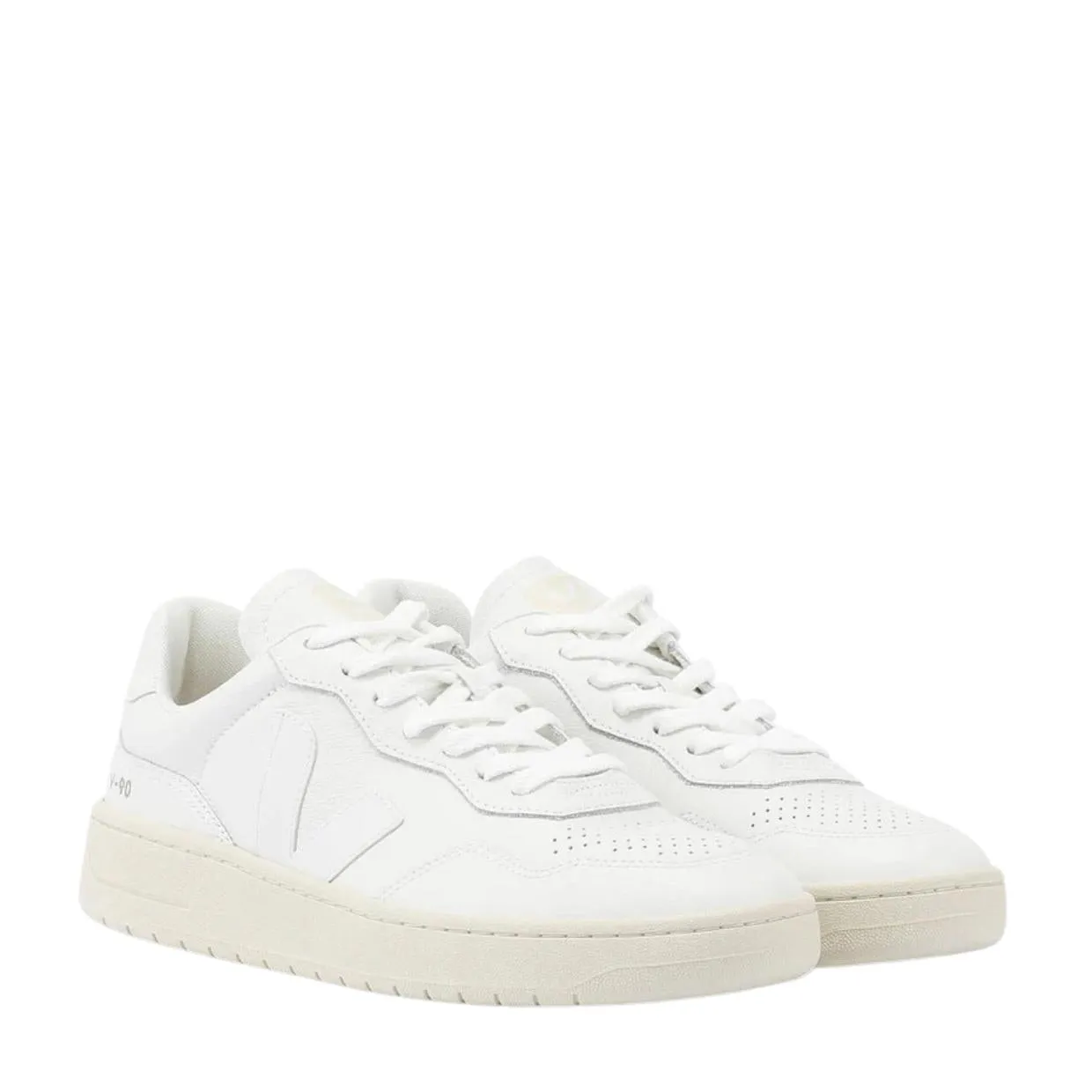 VEJA V-90 Extra-White Leather Trainers