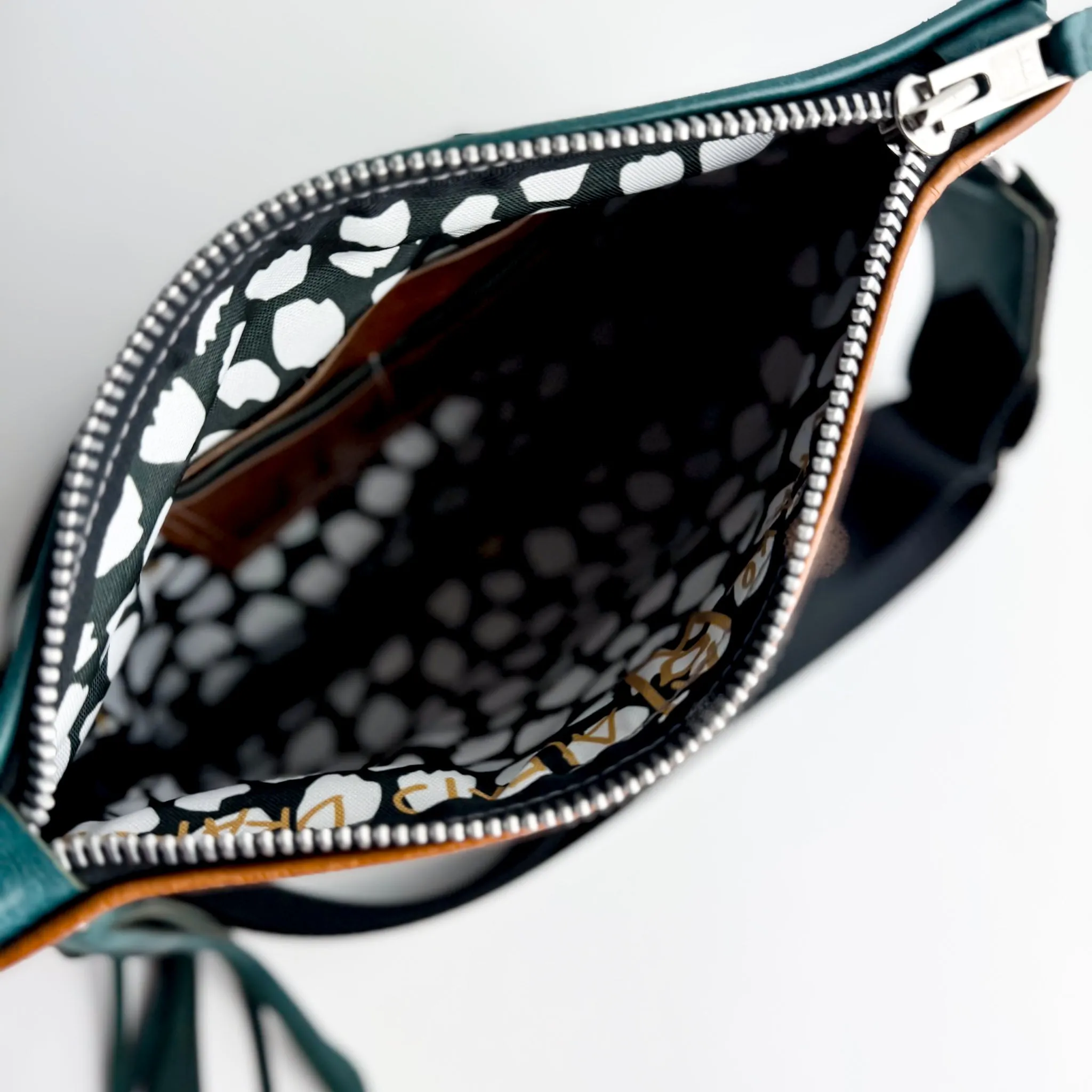 Western Woods Collection | Jackie Crossbody | Bourbon   Teal Spruce